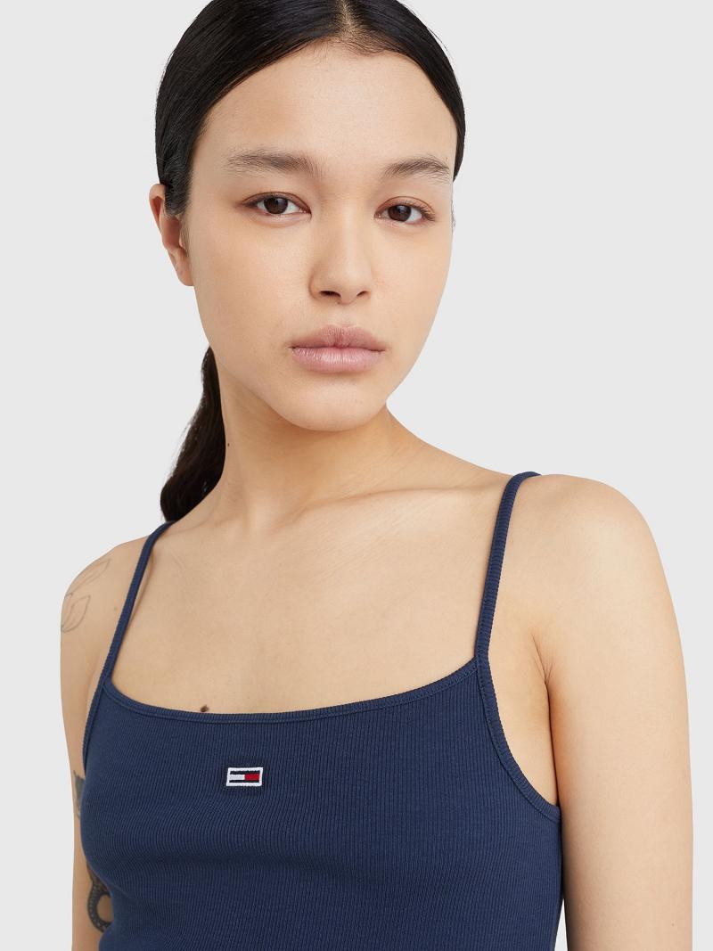 Navy / Pink Tommy Hilfiger Thin-Strap Tank 2PK Tops | NZ_W21510