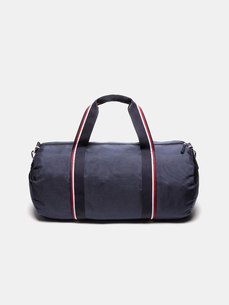 Navy / Red Tommy Hilfiger Signature Duffle Bags | NZ_M31701