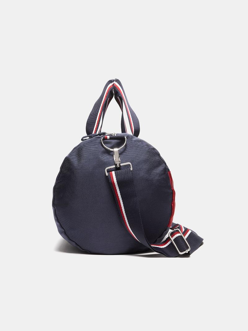 Navy / Red Tommy Hilfiger Signature Duffle Bags | NZ_M31701