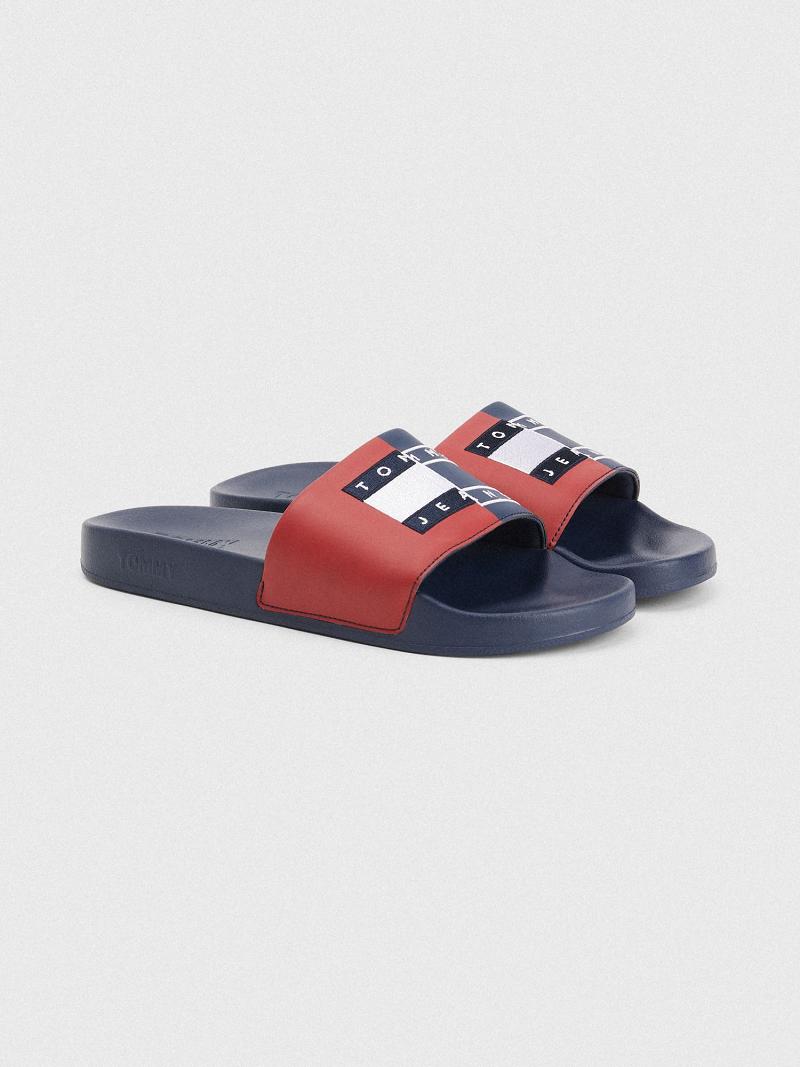 Navy / Red Tommy Hilfiger Tommys Sandals | NZ_M31652