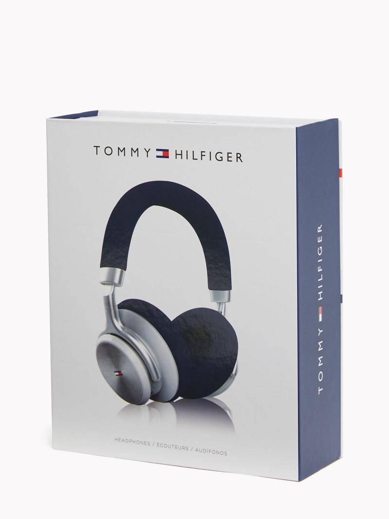 Navy / Silver Tommy Hilfiger Classic Flag Headphones Technology | NZ_M31778