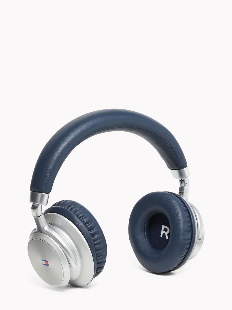 Navy / Silver Tommy Hilfiger Classic Flag Headphones Technology | NZ_W21680