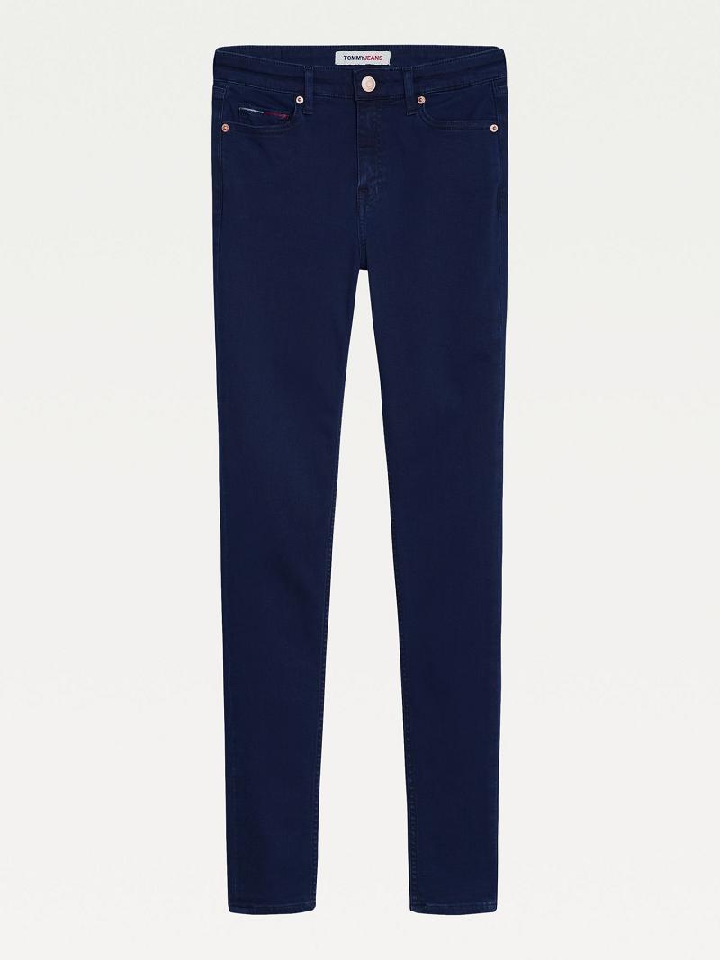 Navy Tommy Hilfiger Deep Wash Skinny Fit Jeans | NZ_W21191