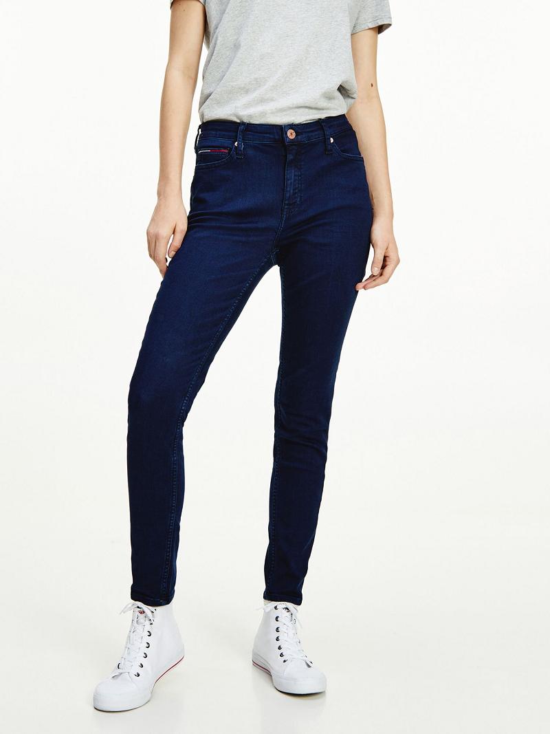 Navy Tommy Hilfiger Deep Wash Skinny Fit Jeans | NZ_W21191