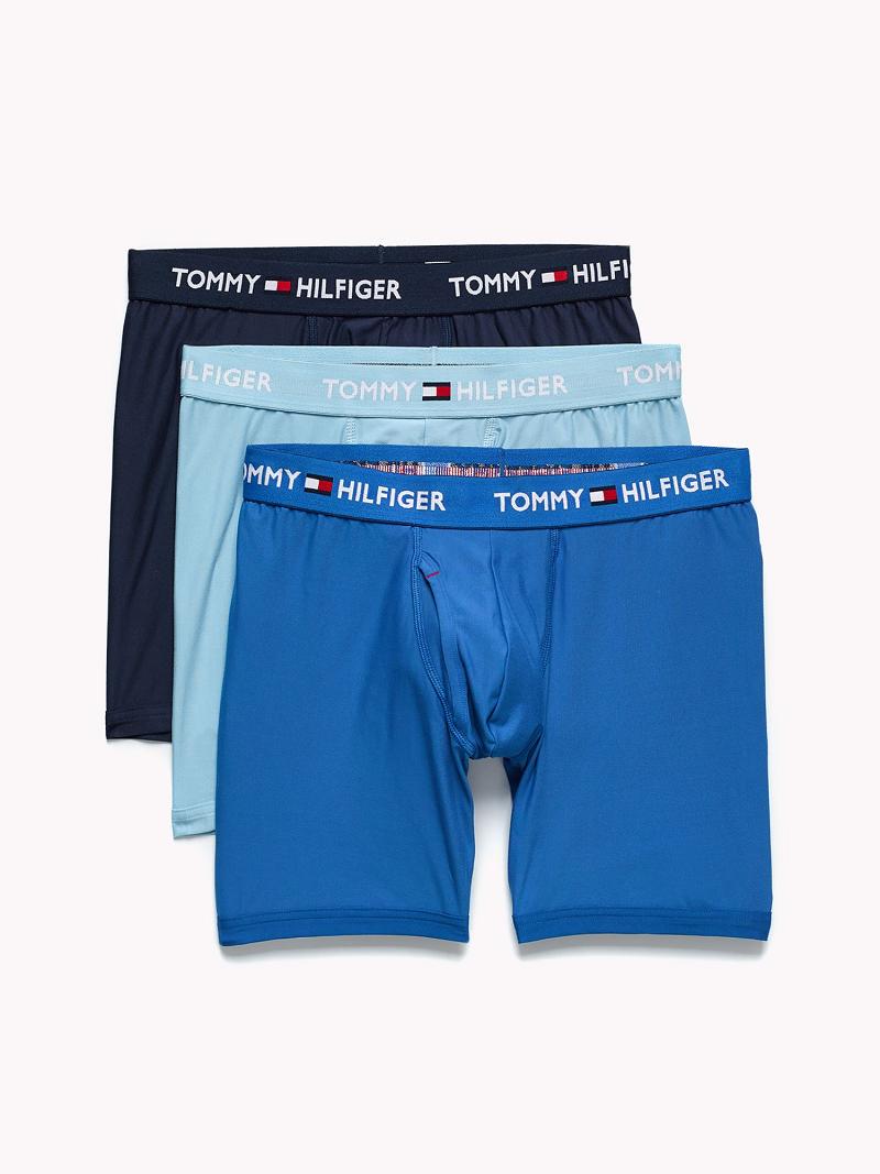 Navy Tommy Hilfiger Everyday microfiber boxer brief 3pk Boxer Briefs | NZ_M31602