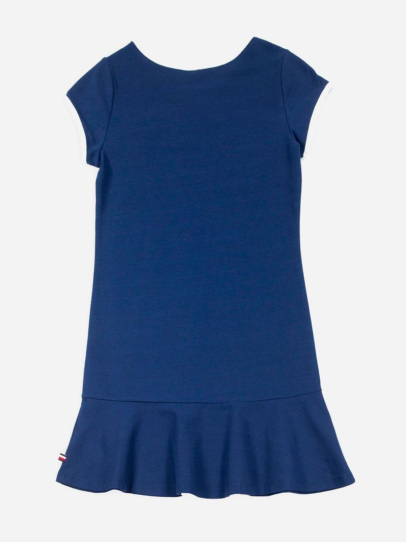 Navy Tommy Hilfiger Flag Dresses | NZ_G1055