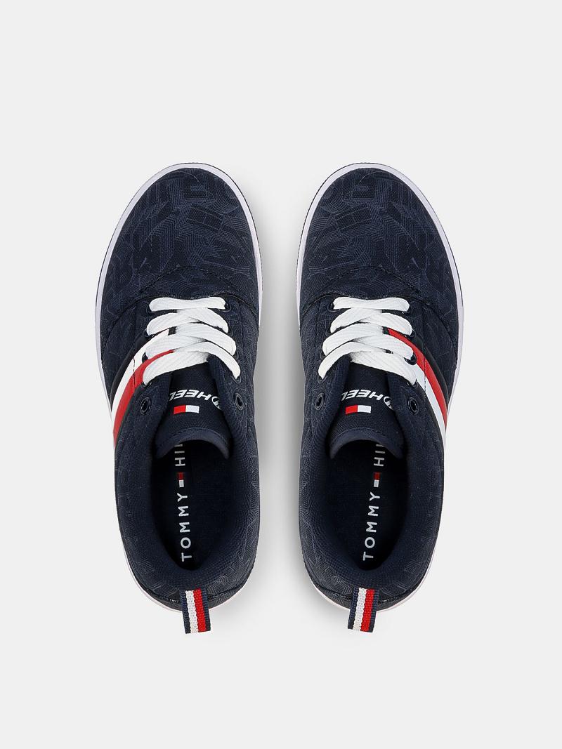 Navy Tommy Hilfiger Heelys® Icon Stripe Sneakers | NZ_B2237