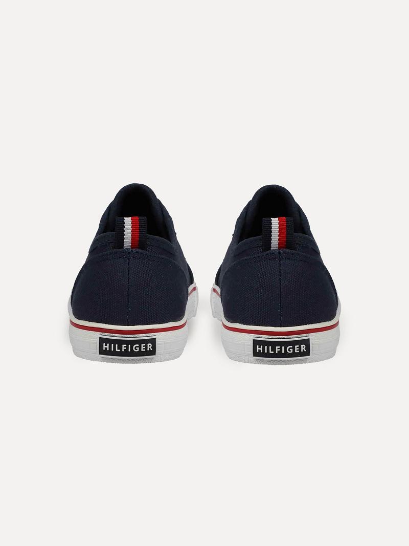 Navy Tommy Hilfiger Laceless Sneakers | NZ_B2239