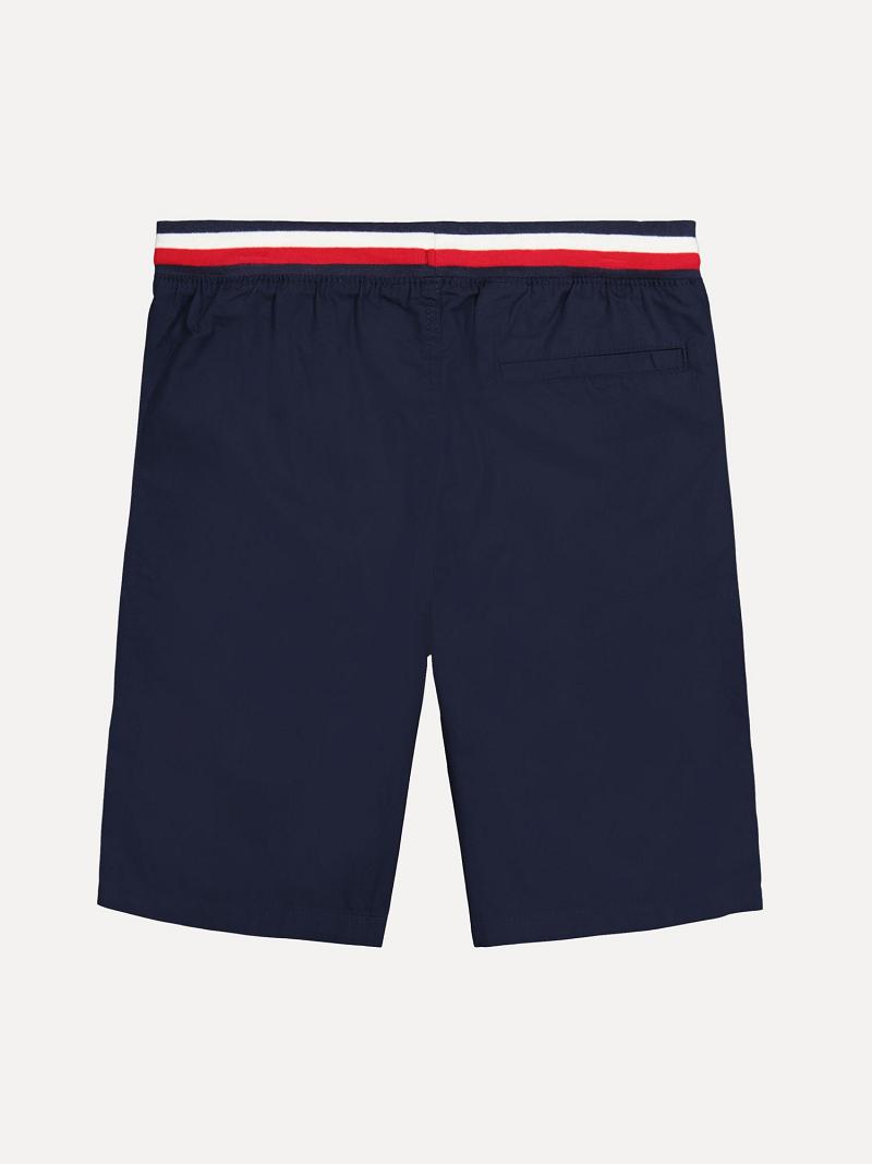 Navy Tommy Hilfiger Little Pull-On Shorts | NZ_B2098