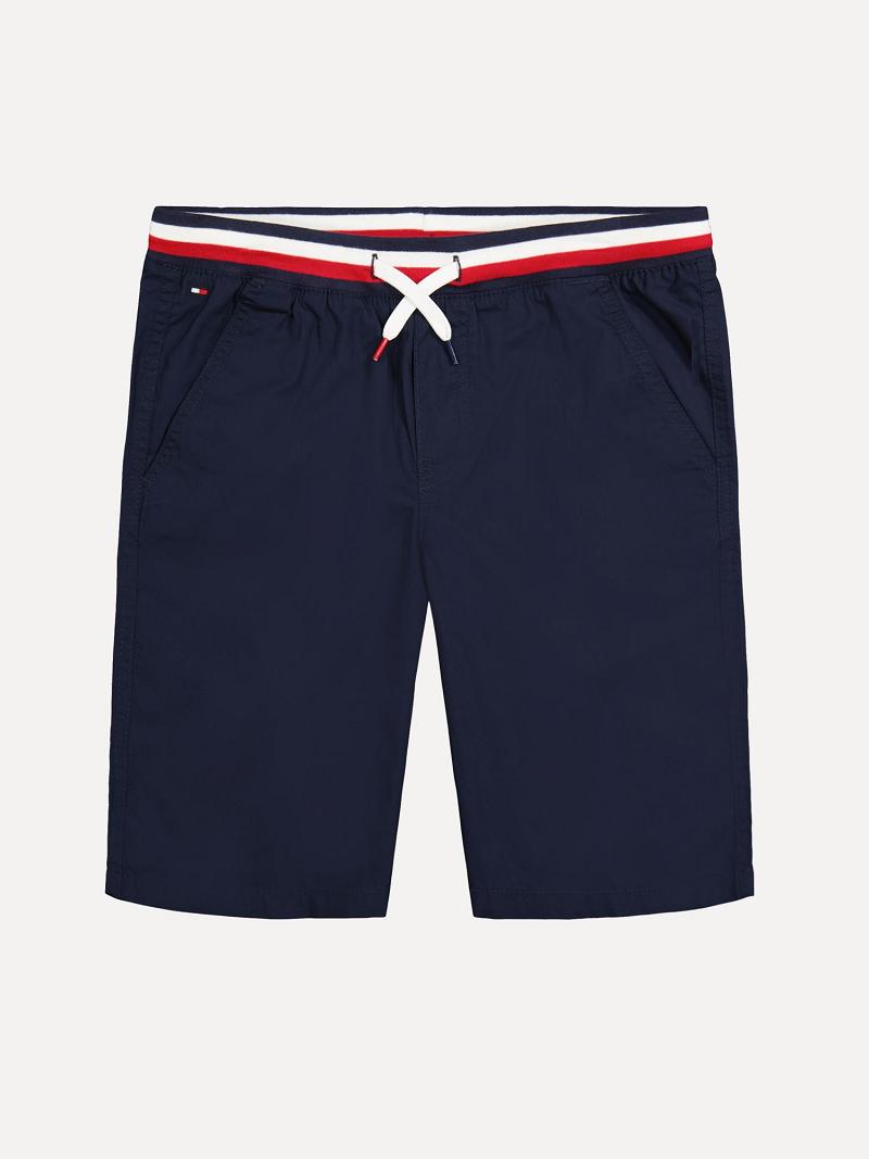 Navy Tommy Hilfiger Little Pull-On Shorts | NZ_B2098