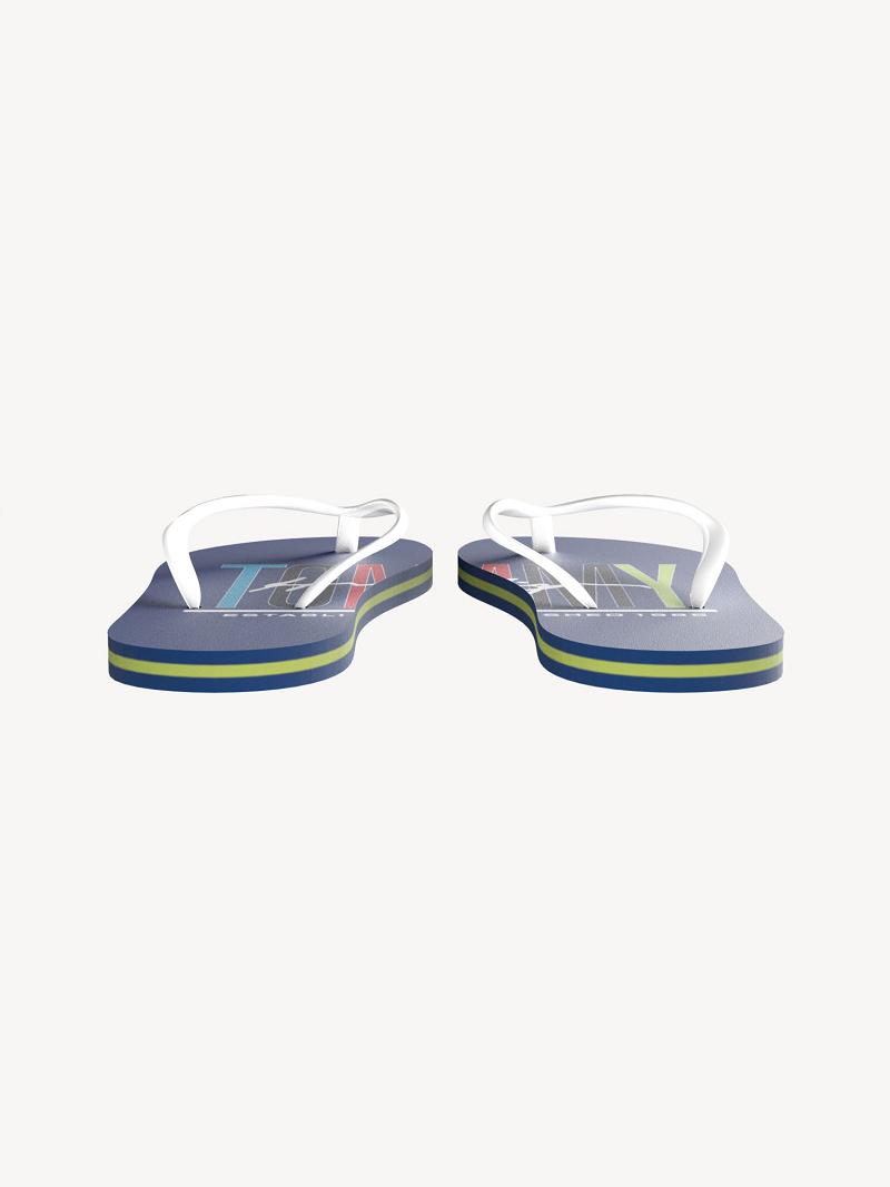 Navy Tommy Hilfiger Logo Flip Flops | NZ_B2229