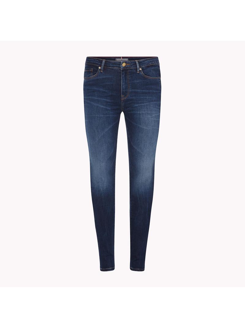 Navy Tommy Hilfiger Mid Rise Jegging Fit Jeans | NZ_W21204