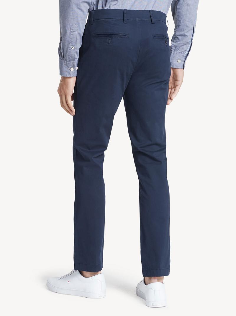 Navy Tommy Hilfiger Slim fit essential comfort stretch chino Pants | NZ_M31339