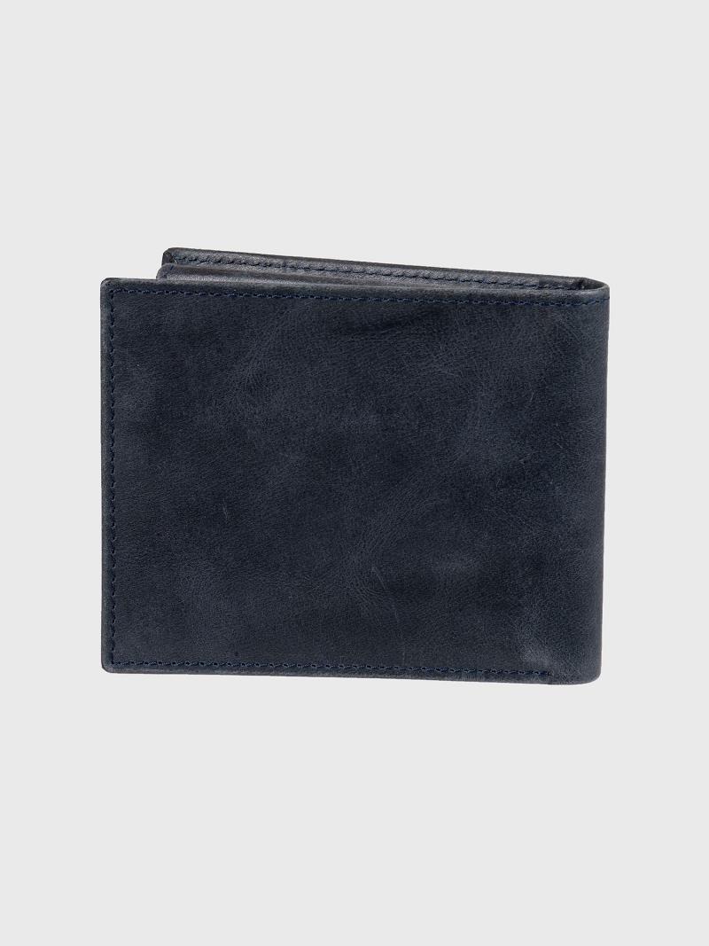 Navy Tommy Hilfiger Stripe leather Wallets | NZ_M31813