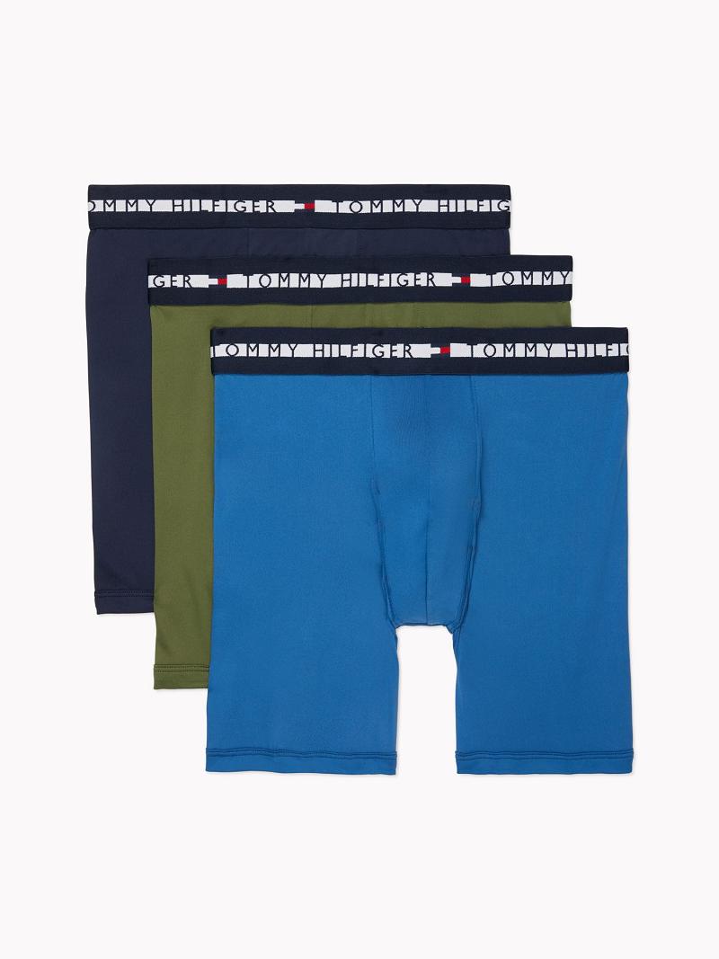 Navy Tommy Hilfiger Th comfort+ boxer brief 3pk Boxer Briefs | NZ_M31608