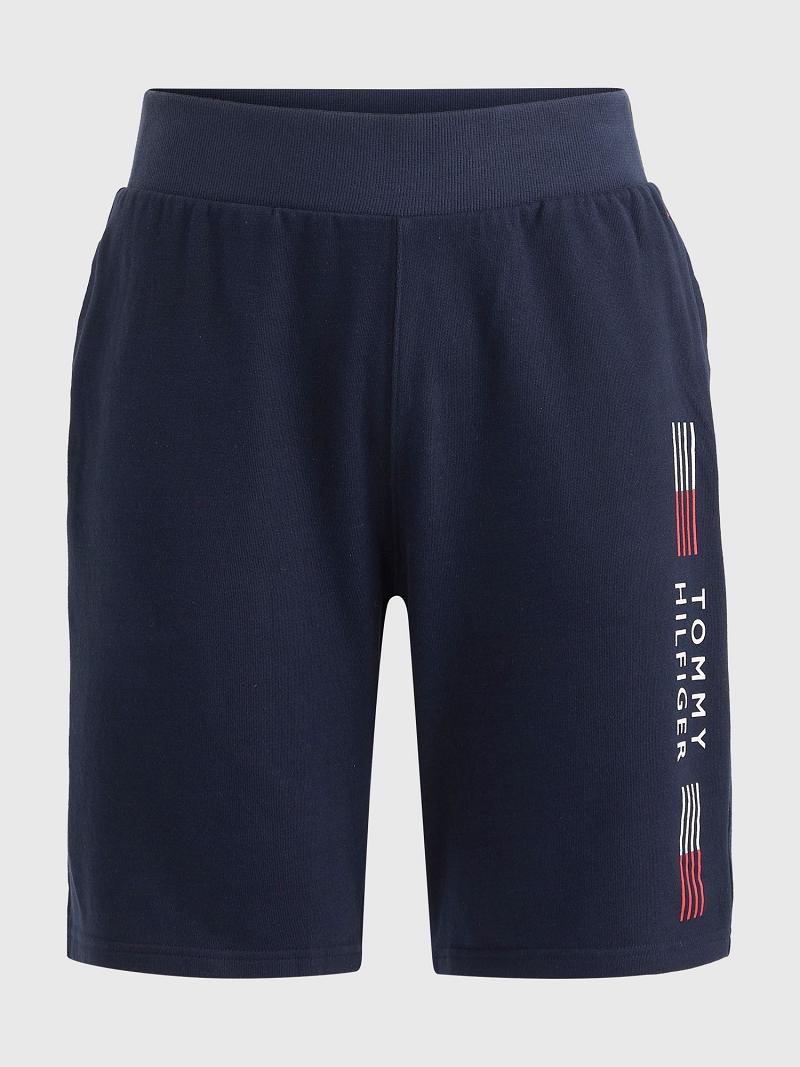 Navy Tommy Hilfiger Th flex track Shorts | NZ_M31229