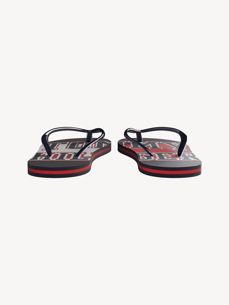 Navy Tommy Hilfiger Tommy Flip Flops | NZ_B2231