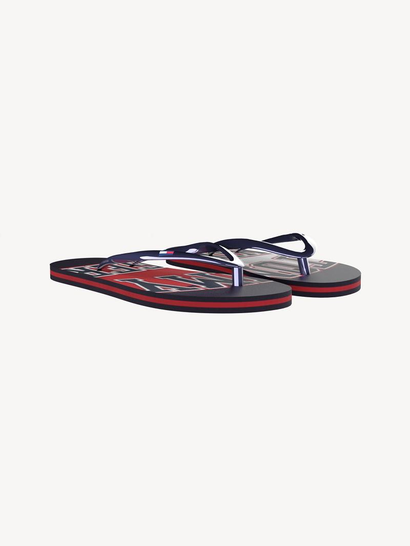 Navy Tommy Hilfiger Tommy Flip Flops | NZ_B2231