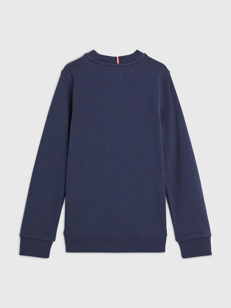 Navy Tommy Hilfiger Tropics Varsity Sweatshirts | NZ_B2140