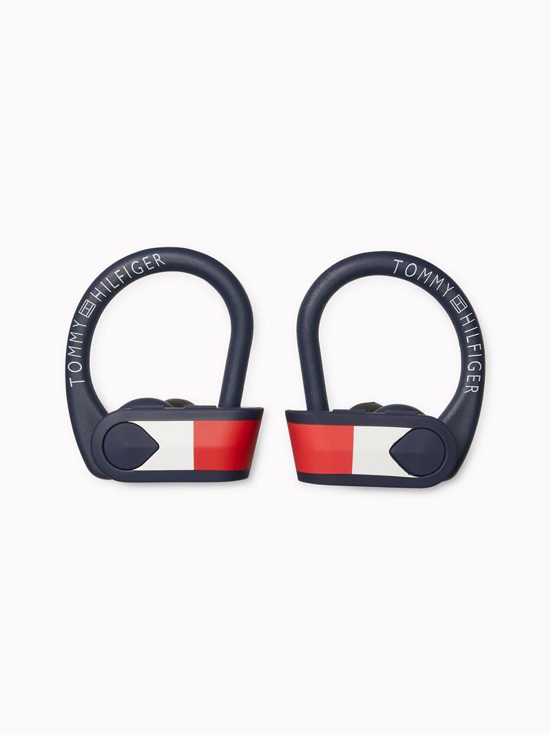 Navy Tommy Hilfiger Wireless Sport Earbuds Technology | NZ_M31805