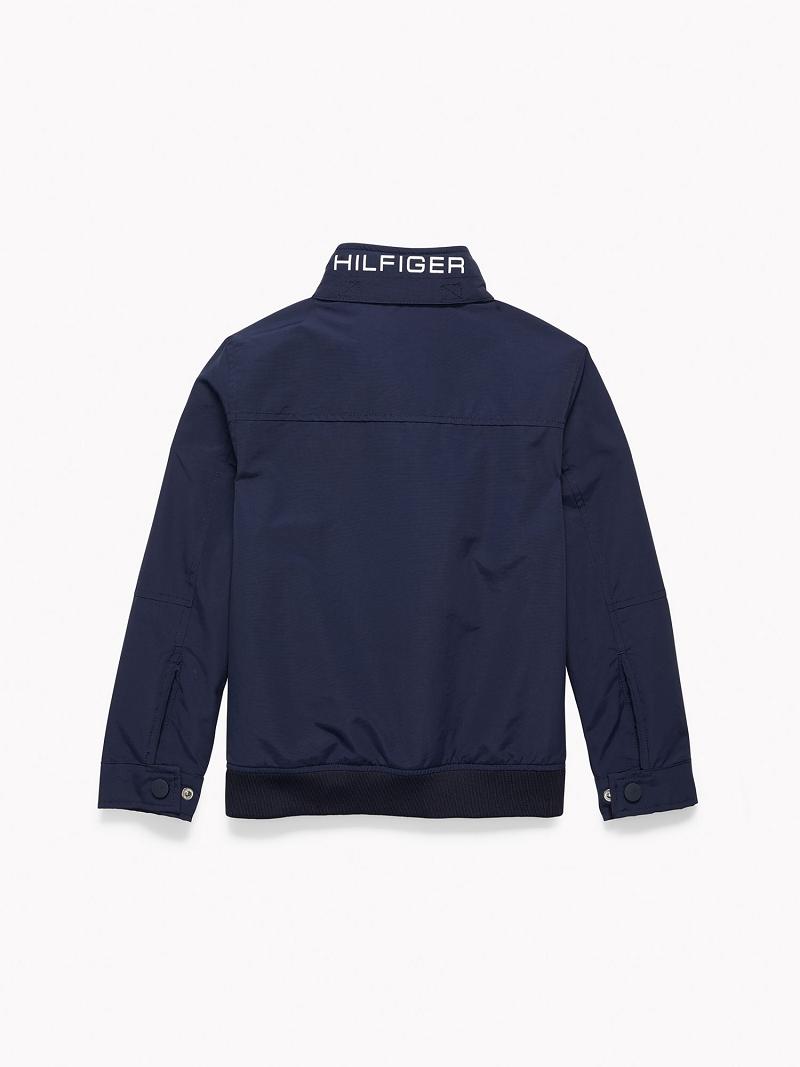 Navy Tommy Hilfiger Yachting Jackets | NZ_B2045