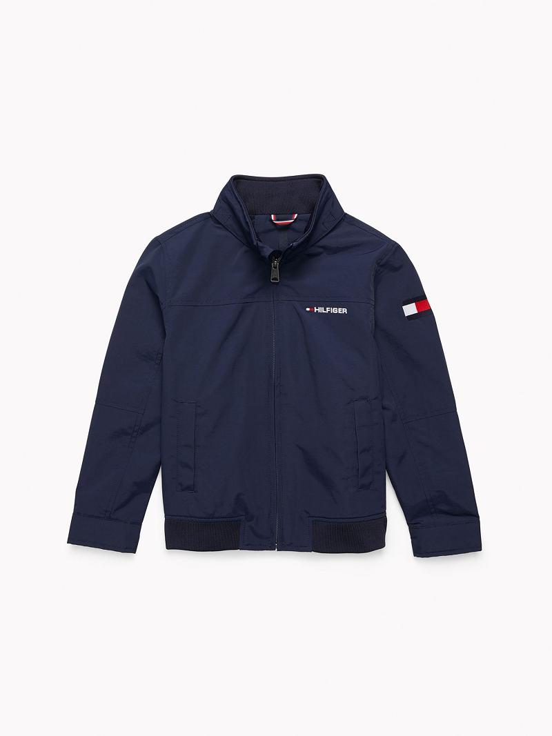 Navy Tommy Hilfiger Yachting Jackets | NZ_B2045