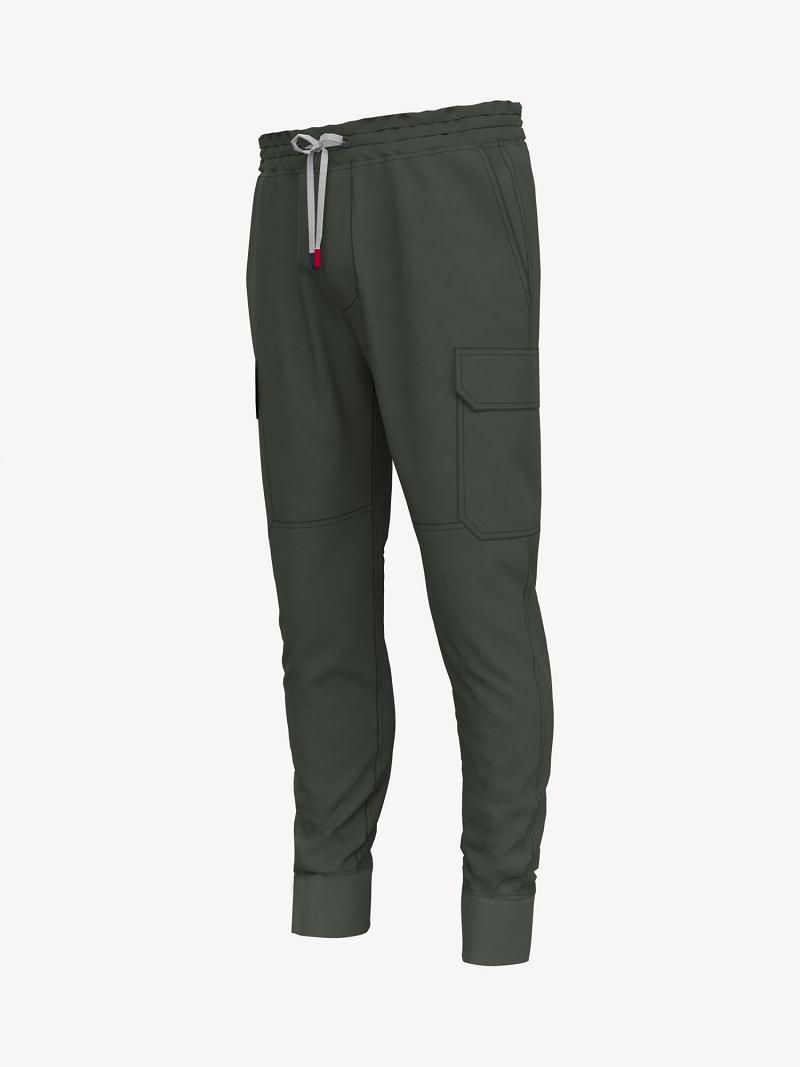 Olive Tommy Hilfiger Solid Cargo Jogger | NZ_M31353