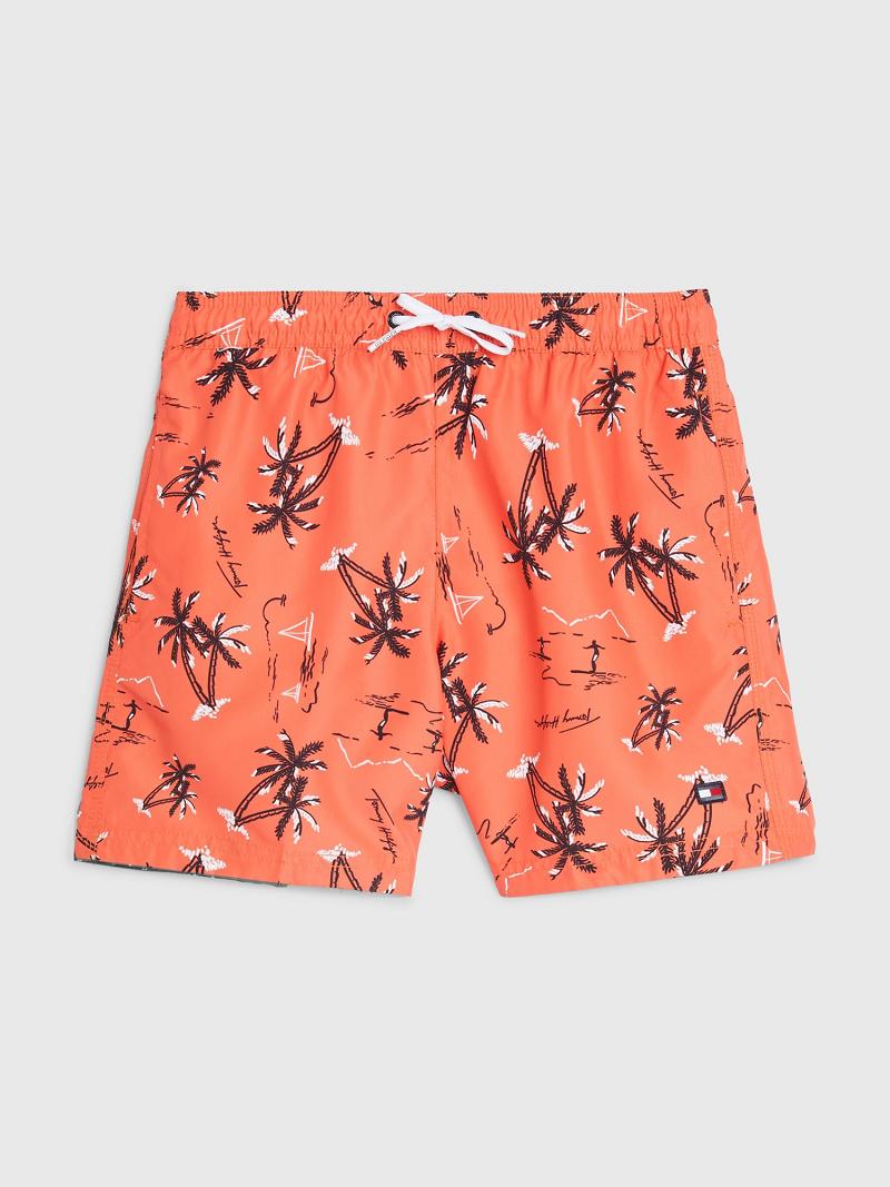 Orange Tommy Hilfiger Surfer Trunk Swimwear | NZ_B2154