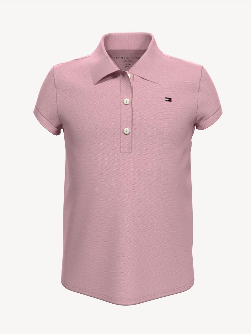 Pink Tommy Hilfiger Big Classic Polos | NZ_G1147