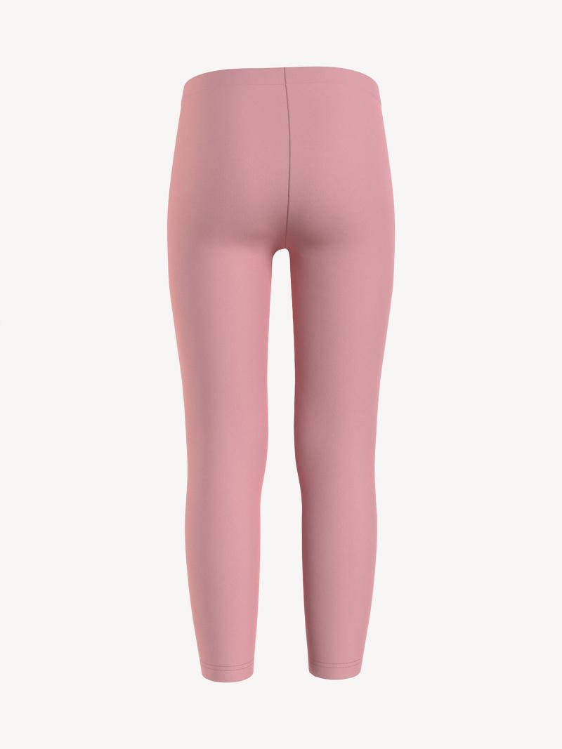 Pink Tommy Hilfiger Big Solid Leggings | NZ_G1136