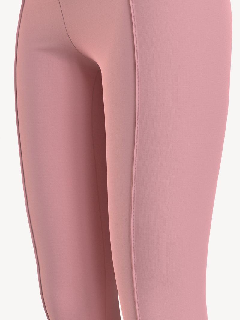 Pink Tommy Hilfiger Big Solid Leggings | NZ_G1136