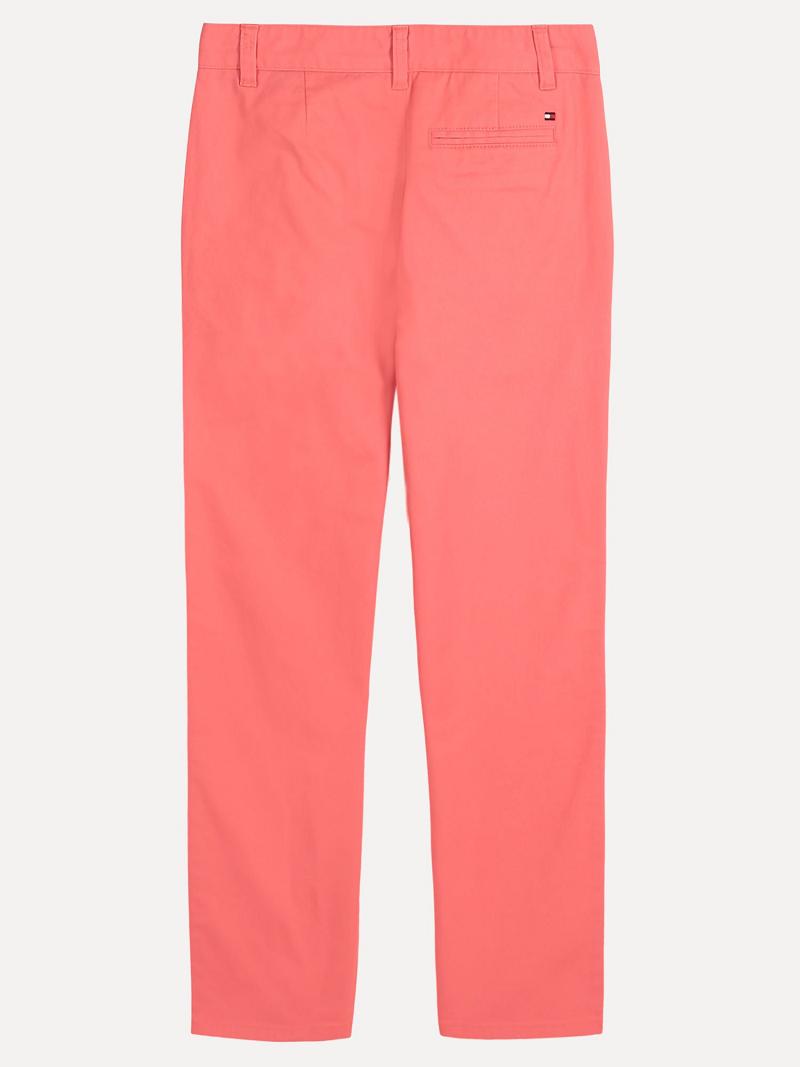 Pink Tommy Hilfiger Big Twill Trousers | NZ_B2220