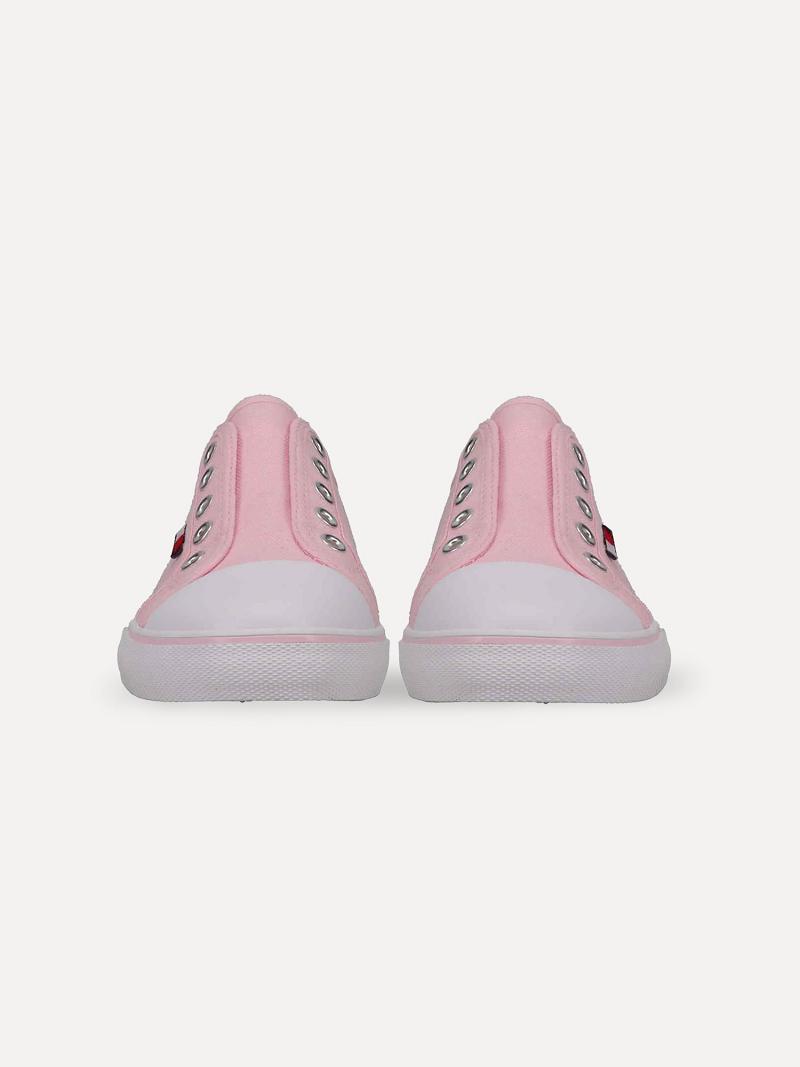 Pink Tommy Hilfiger Kids’ Pink Laceless Sneakers | NZ_G1309