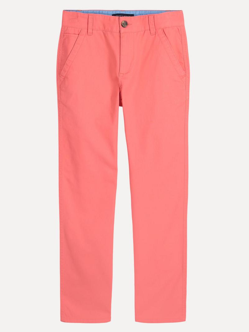 Pink Tommy Hilfiger Little Twill Trousers | NZ_B2224