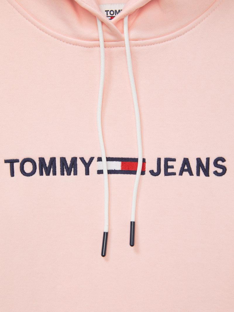 Pink Tommy Hilfiger Logo Sweatshirts | NZ_W21392