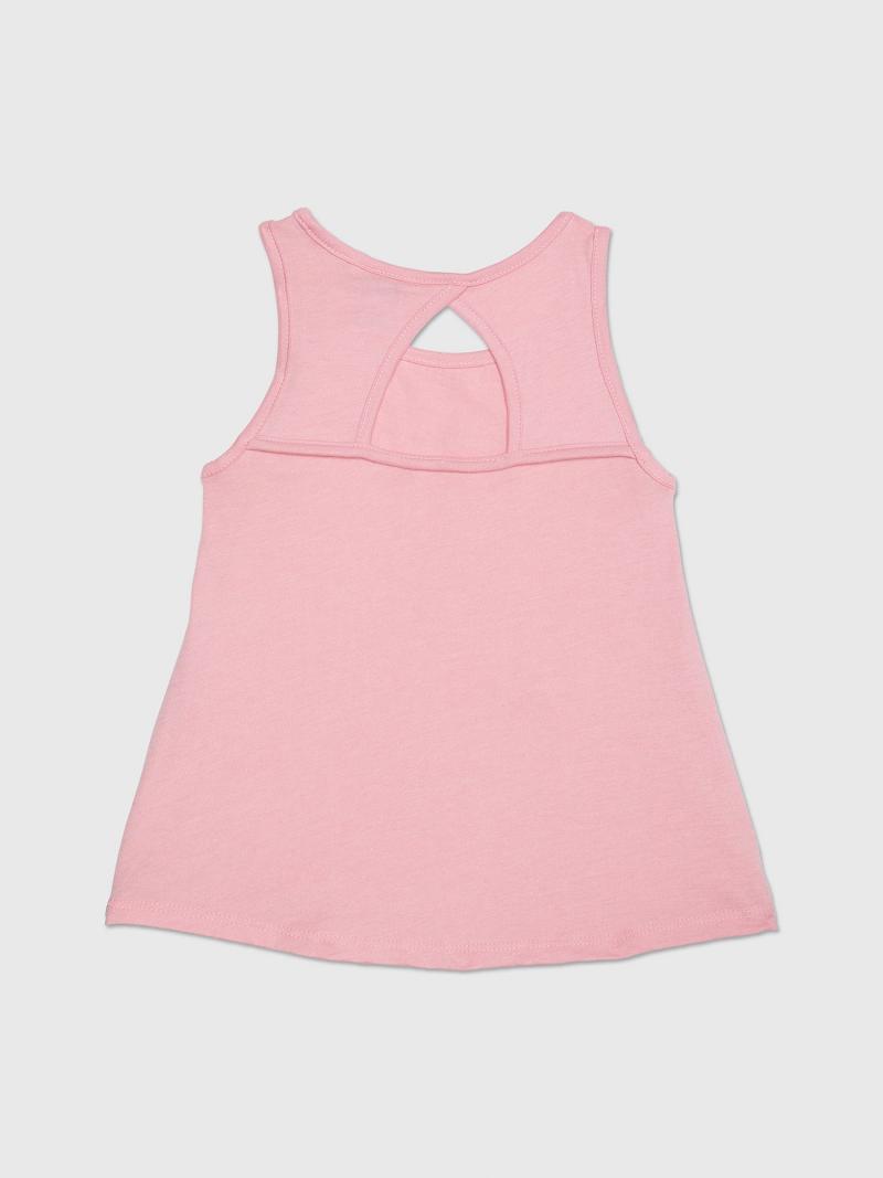 Pink Tommy Hilfiger Logo Tank Tops | NZ_G1279