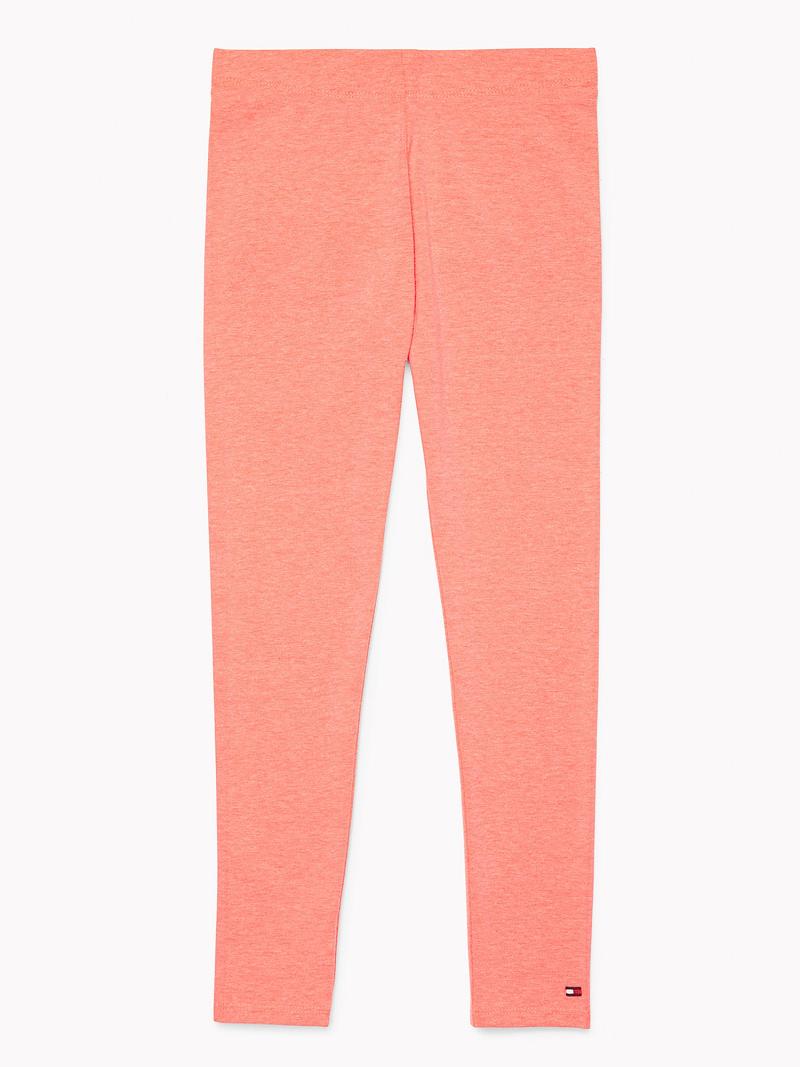 Pink Tommy Hilfiger Solid Leggings | NZ_G1145