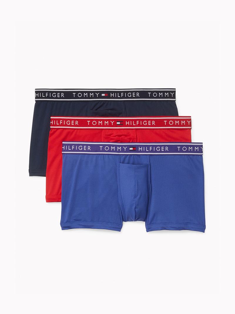 Purple / Red / Navy Tommy Hilfiger Flx evolve stretch trunk 3pk Trunks | NZ_M31517