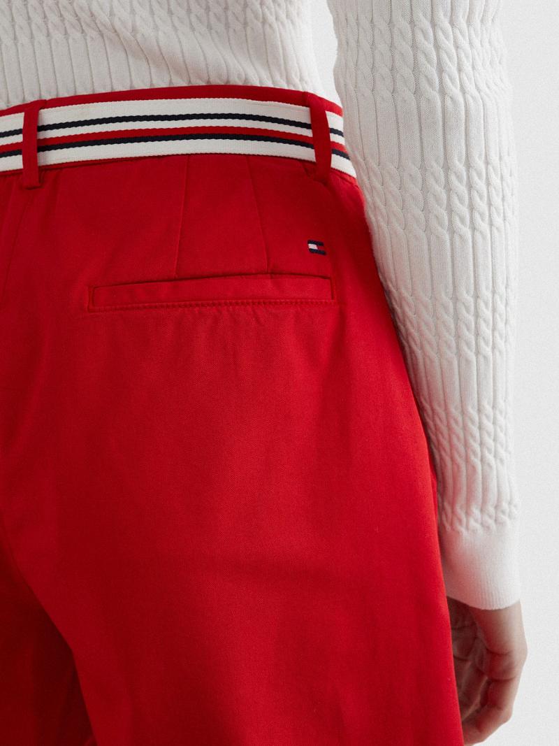 Red Tommy Hilfiger Chino Shorts | NZ_W21295