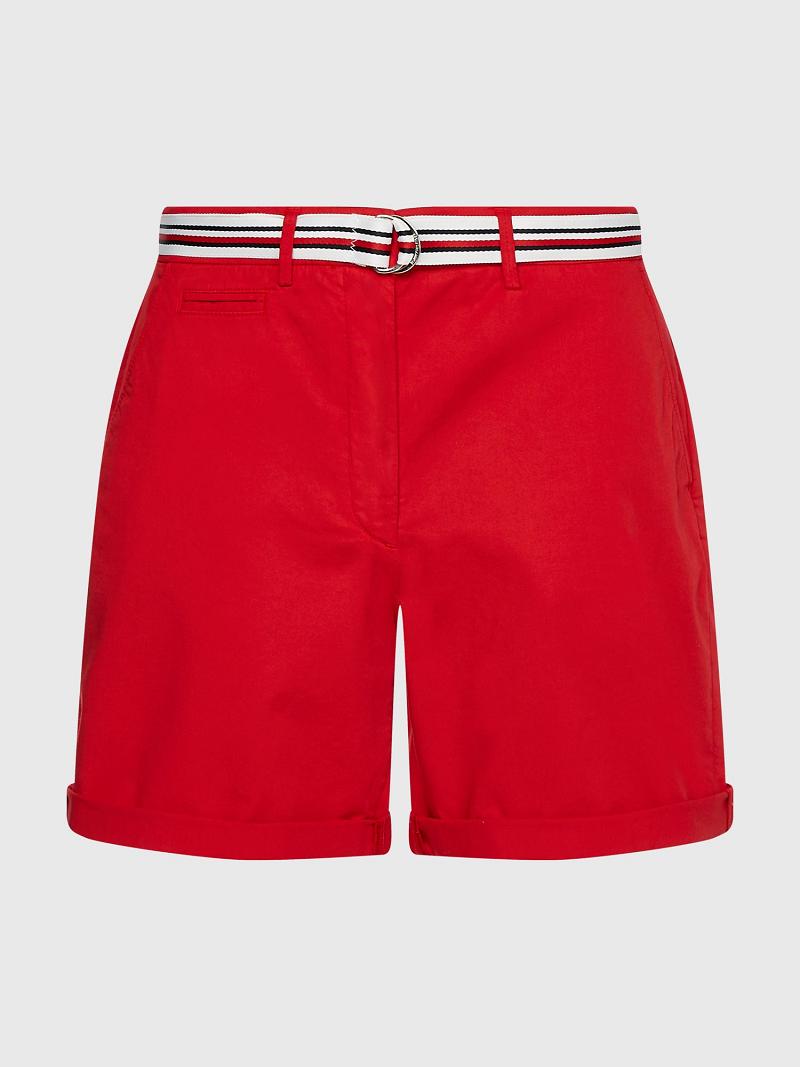 Red Tommy Hilfiger Chino Shorts | NZ_W21295