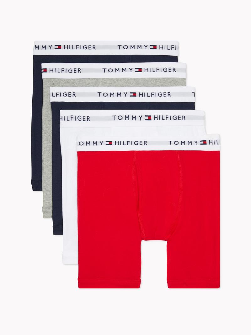 Red Tommy Hilfiger Cotton classics boxer brief 5pk Boxer Briefs | NZ_M31589