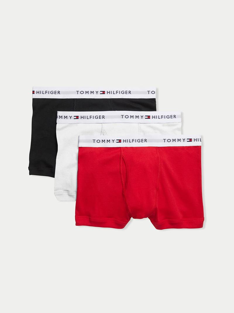 Red Tommy Hilfiger Cotton classics trunk 3pk Trunks | NZ_M31497