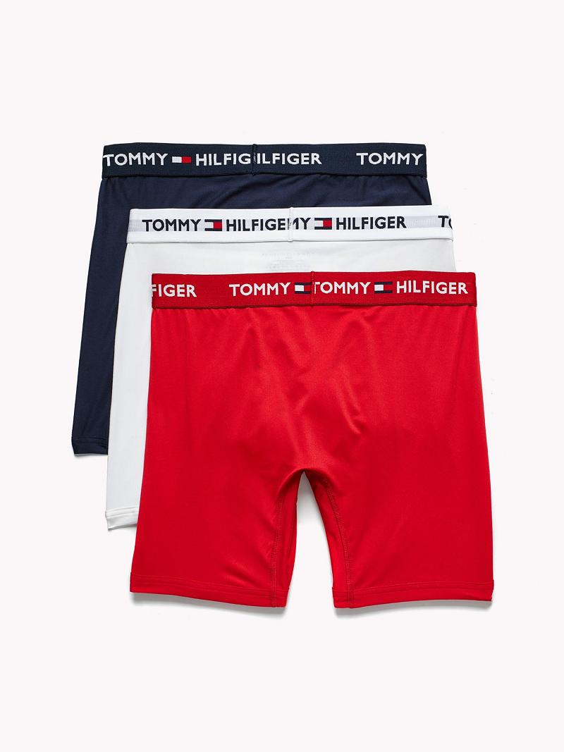 Red Tommy Hilfiger Everyday microfiber boxer brief 3pk Boxer Briefs | NZ_M31600