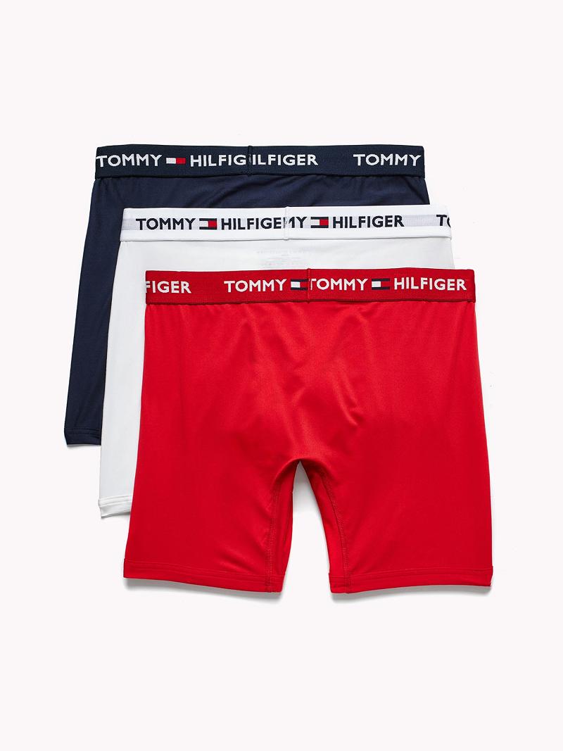 Red Tommy Hilfiger Everyday microfiber boxer brief 3pk Boxer Briefs | NZ_M31601