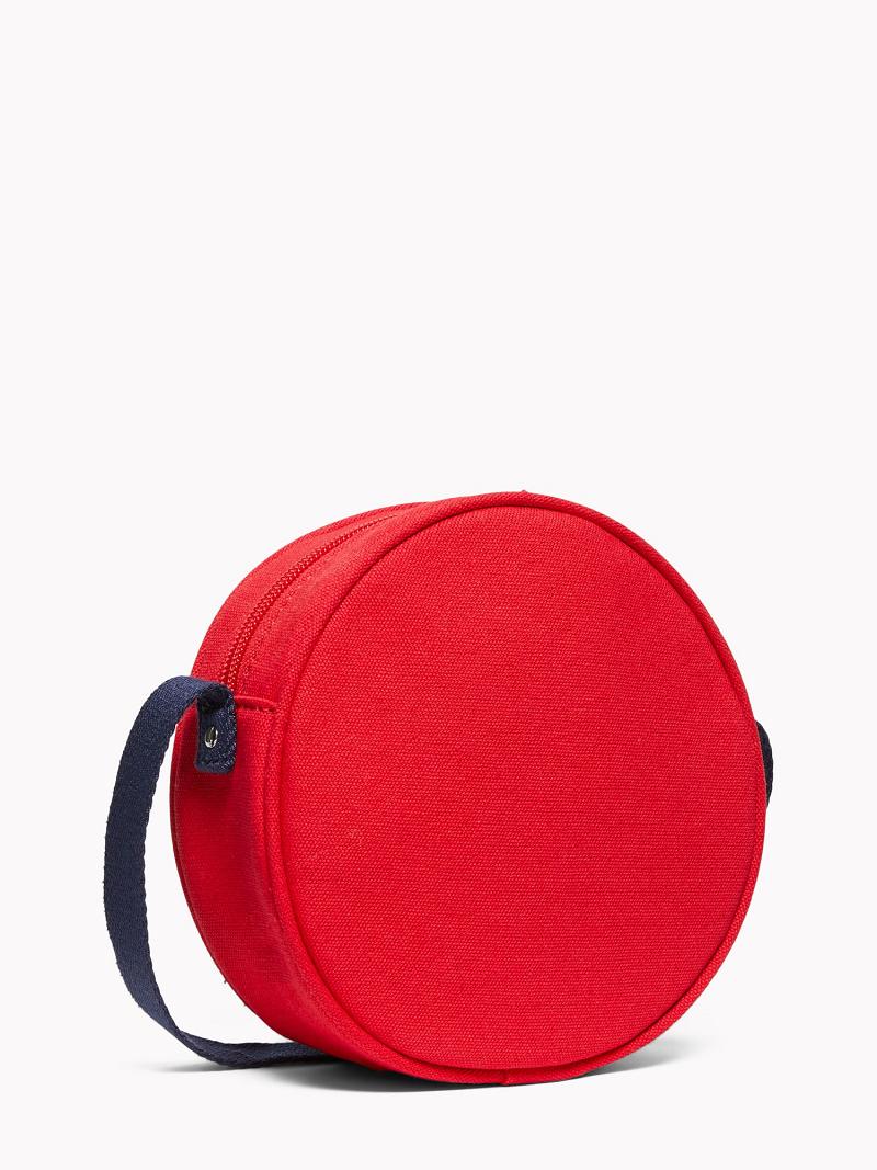 Red Tommy Hilfiger Flag Circle Bags | NZ_G1342