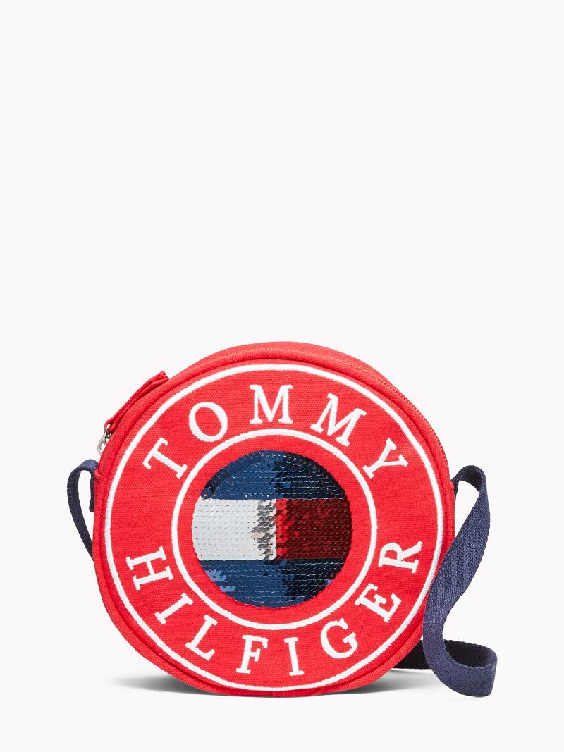 Red Tommy Hilfiger Flag Circle Bags | NZ_G1342