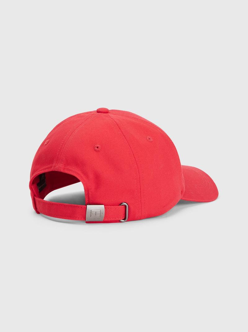 Red Tommy Hilfiger Hilfiger Baseball Hats | NZ_M31730