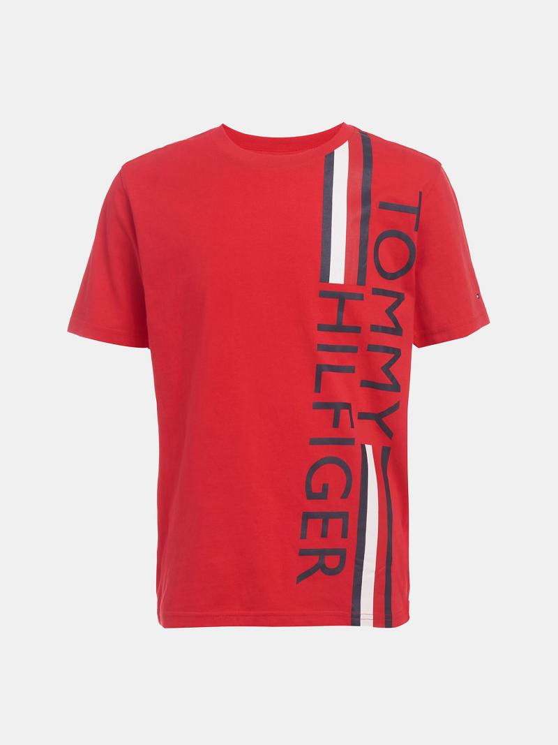 Red Tommy Hilfiger Little Tommy Stripe T Shirts | NZ_B2190