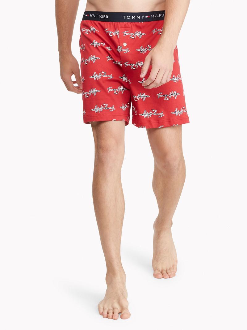 Red Tommy Hilfiger Signature knit boxer Boxers | NZ_M31563