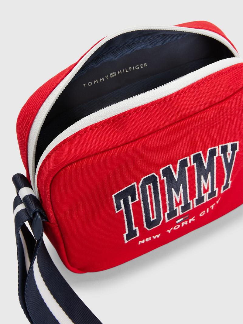 Red Tommy Hilfiger Tommy NYC Camera Bags | NZ_B2272